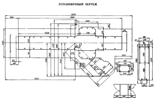 7210 Настановне креслення продольно-строгального верстата